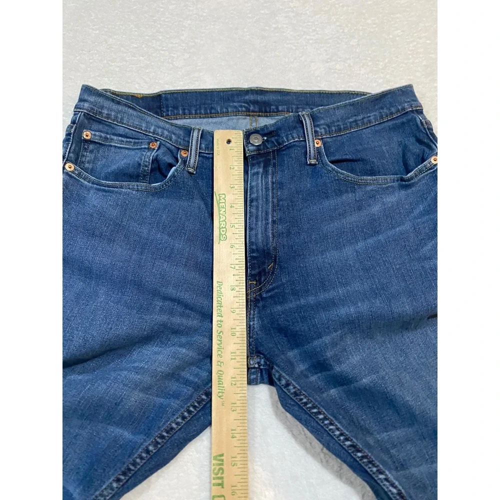 Levis 559 Relaxed Straight Leg Jeans Mens 36x32 Blue Stretch Denim 00559-0421